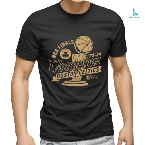 Boston Celtics 2024 NBA Finals Champions Defensive Rotation Gold Trophy Shirt