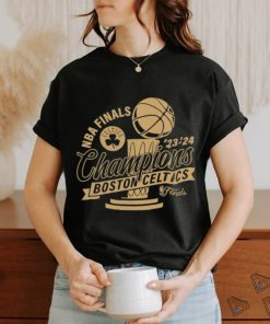 Boston Celtics 2024 NBA Finals Champions Defensive Rotation Gold Trophy Shirt