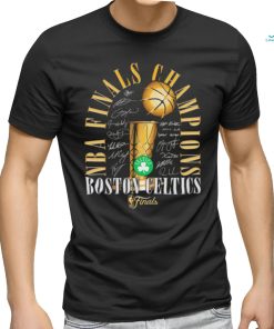Boston Celtics 2024 NBA Finals Champions Fade Away Jumper Roster Signature Shirt