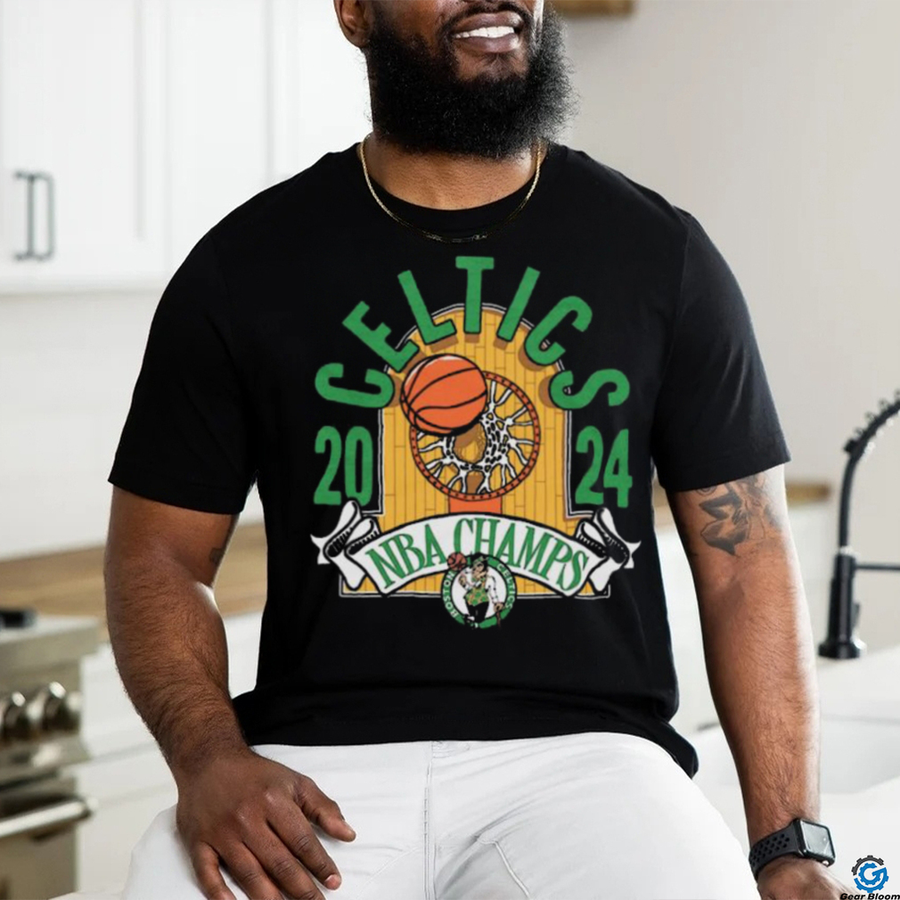Boston Celtics 2024 NBA Finals Champions Hardwood Banner Tri Blend shirt Boston Celtics 2024 NBA Finals Champions Hardwood Banner Tri Blend shirt