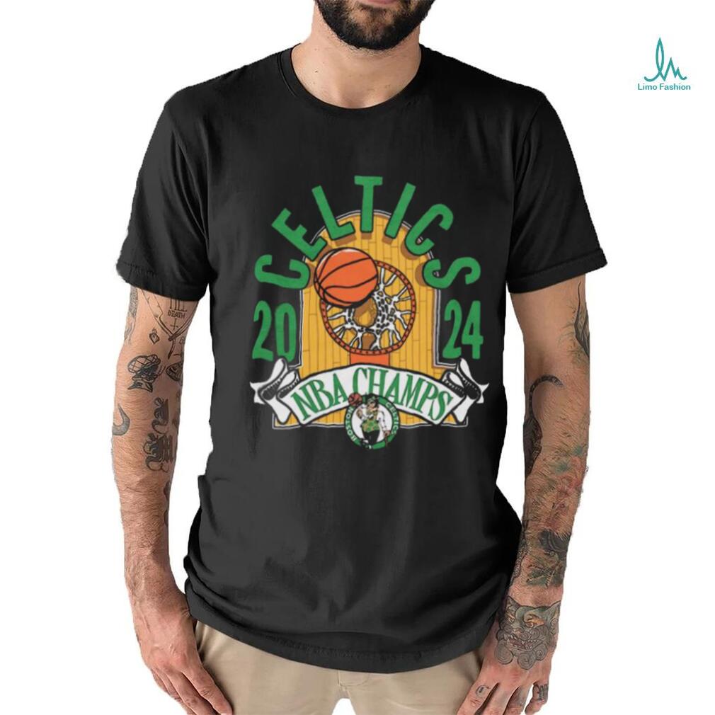 Boston Celtics 2024 NBA Finals Champions Hardwood Banner Tri Blend shirt Boston Celtics 2024 NBA Finals Champions Hardwood Banner Tri Blend shirt