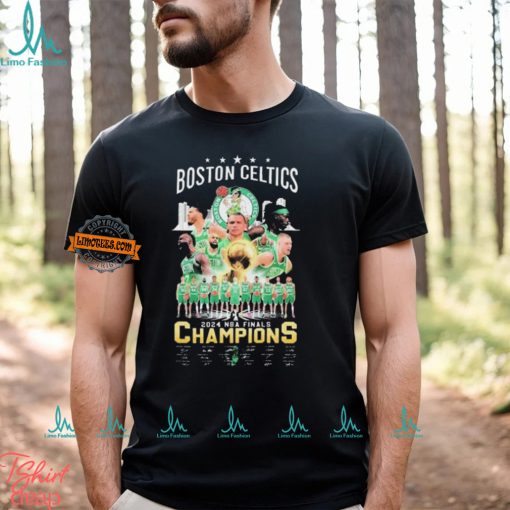 Boston Celtics 2024 NBA Finals Champions True Winner Signatures shirt