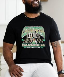 Boston Celtics ’47 18 Time NBA Finals Champions Banner Franklin Shirt