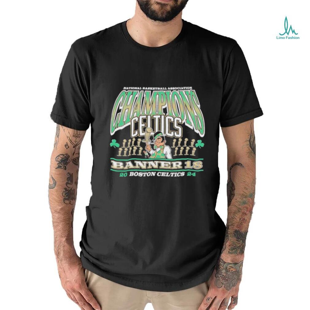 Boston Celtics ’47 18 Time NBA Finals Champions Banner Franklin Shirt Boston Celtics ’47 18 Time NBA Finals Champions Banner Franklin Shirt