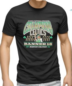 Boston Celtics ’47 18 Time NBA Finals Champions Banner Franklin Shirt
