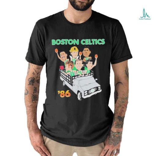 Boston Celtics 86 Driving Car Celts Finish NBA 2024 T shirt