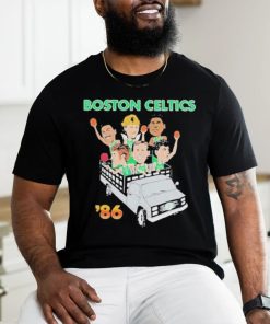 Boston Celtics 86 Driving Car Celts Finish NBA 2024 T shirt