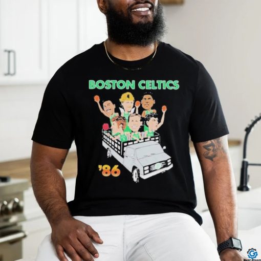 Boston Celtics 86 Driving Car Celts Finish NBA 2024 T shirt