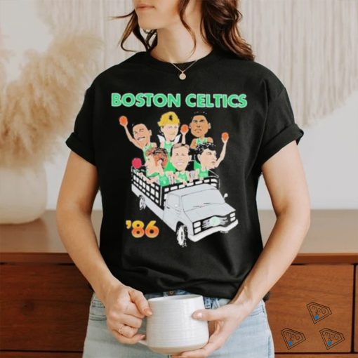 Boston Celtics 86 Driving Car Celts Finish NBA 2024 T shirt