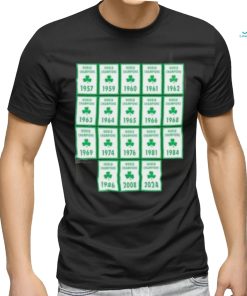 Boston Celtics Banner 18 Time Champions shirt