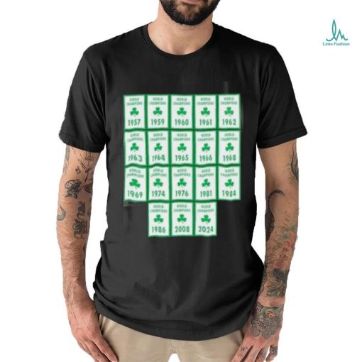 Boston Celtics Banner 18 Time Champions shirt