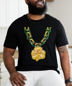 Boston Celtics Basketball 18 Champs Shamrock Chain shirt