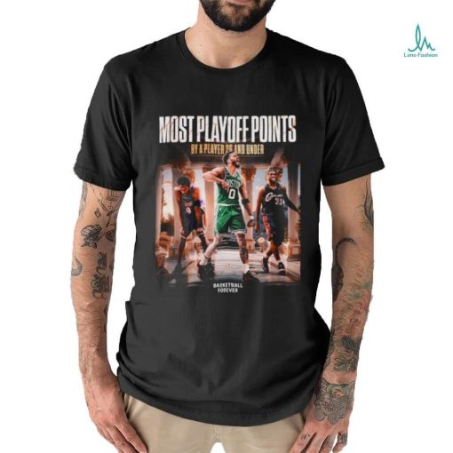 Boston Celtics Basketball Most Playoff Points By A Player 26 And Under 2024 Champions shirt