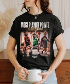 Boston Celtics Basketball Most Playoff Points By A Player 26 And Under 2024 Champions shirt