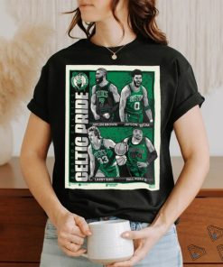 Boston Celtics Celtic Pride Brown Tatum Bird Pierce Cartoon Shirt