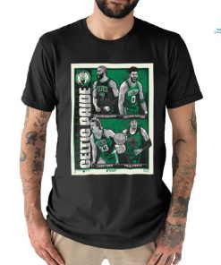 Boston Celtics Celtic Pride Brown Tatum Bird Pierce Cartoon Shirt