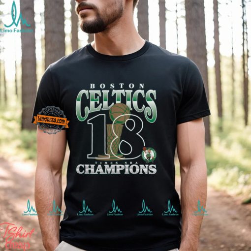 Boston Celtics Fanatics 18 Time NBA Finals Champions Tri Blend T Shirt