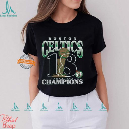 Boston Celtics Fanatics 18 Time NBA Finals Champions Tri Blend T Shirt