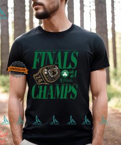 Boston Celtics Fanatics 2024 NBA Finals Champions Ball Screen Ring T Shirt