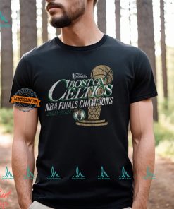 Boston Celtics Fanatics 2024 NBA Finals Champions Fast Break Finish Trophy T Shirt