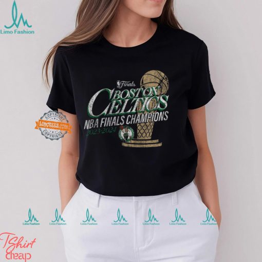 Boston Celtics Fanatics 2024 NBA Finals Champions Fast Break Finish Trophy T Shirt