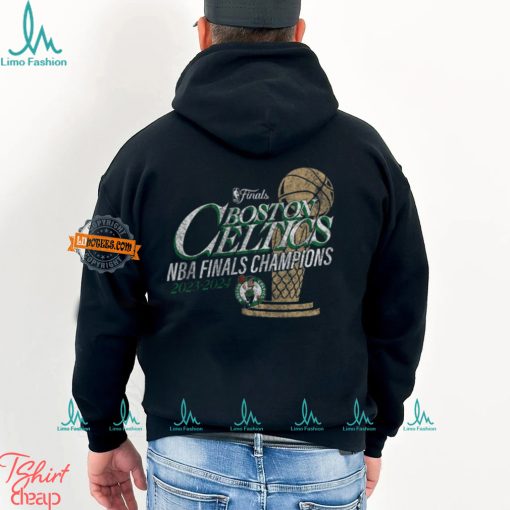 Boston Celtics Fanatics 2024 NBA Finals Champions Fast Break Finish Trophy T Shirt