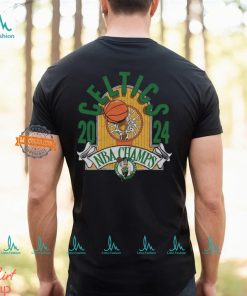 Boston Celtics Homage Unisex 2024 NBA Finals Champions Hardwood Banner Tri Blend T Shirt