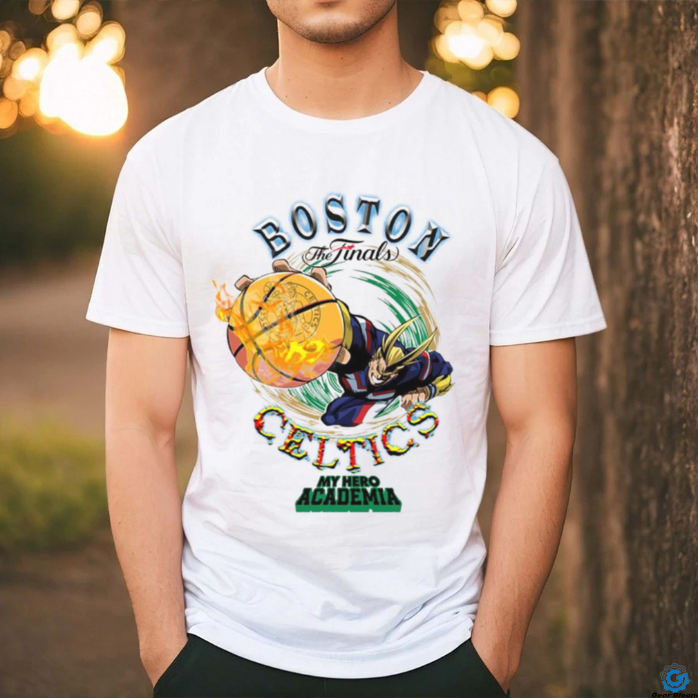 Boston Celtics Hyperfly 2024 NBA Final x My Hero Academia shirt