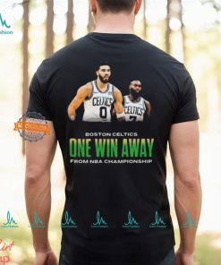 Boston Celtics Jayson Tatum And Jaylen Brown One Win Away NBA Championship T shirt