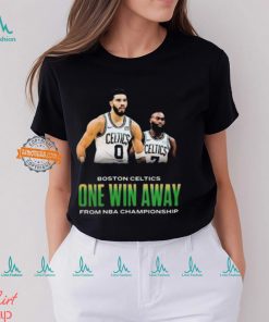 Boston Celtics Jayson Tatum And Jaylen Brown One Win Away NBA Championship T shirt