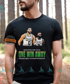 Boston Celtics Jayson Tatum And Jaylen Brown One Win Away NBA Championship T shirt