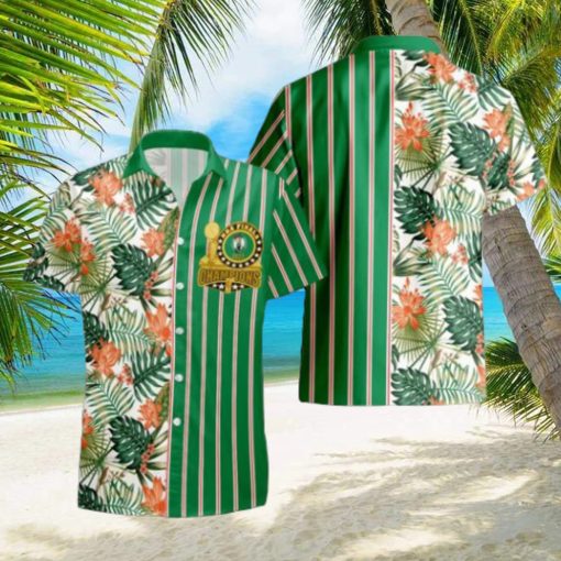 Boston Celtics NBA Champions Pattern Print Hawaiian Set