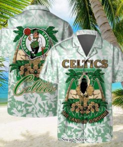 Boston Celtics NBA The Land Of Sunshine Pattern Hawaiian Set