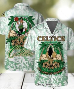 Boston Celtics NBA The Land Of Sunshine Pattern Hawaiian Set