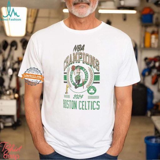 Boston Celtics New Era 2024 NBA Finals Champions Victory Chrome T Shirt