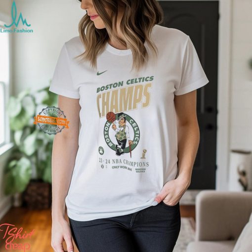 Boston Celtics Nike 2024 NBA Finals Champions Celebration Roster T Shirt
