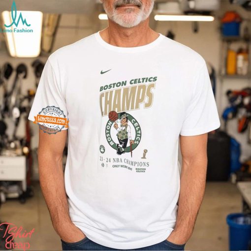Boston Celtics Nike 2024 NBA Finals Champions Celebration Roster T Shirt