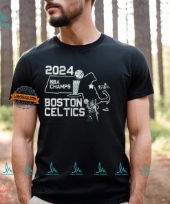 Boston Celtics Stadium Essentials 2024 NBA Finals Champions City State T Shirt