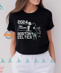 Boston Celtics Stadium Essentials 2024 NBA Finals Champions City State T Shirt