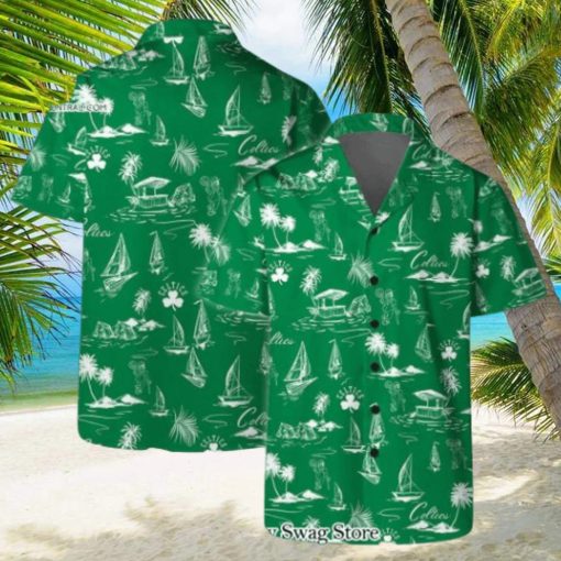 Boston Celtics Team Logo Beach Vibes Pattern Hawaiian Set