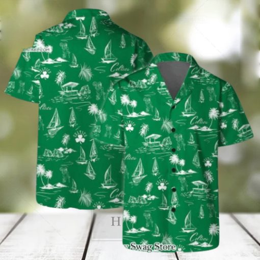 Boston Celtics Team Logo Beach Vibes Pattern Hawaiian Set