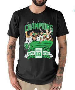Boston Celtics World Champions Banner 18 2023 2024 shirt