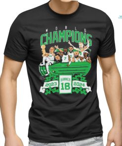 Boston Celtics World Champions Banner 18 2023 2024 shirt