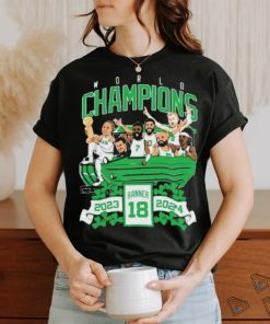 Boston Celtics World Champions Banner 18 2023 2024 shirt