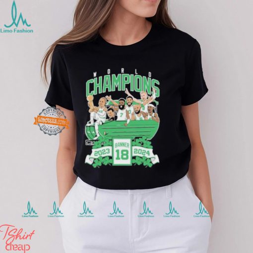 Boston Celtics World Champions Banner 18 Duckboat Shirt