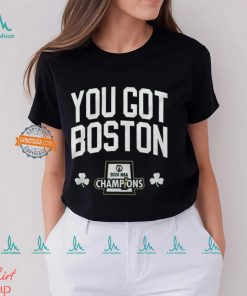 Boston Celtics You Got Boston Stadium Essentials 2024 NBA Finals Champions 18 Banners T Shirt