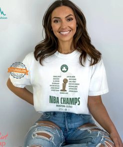 Boston Celtics Youth 2024 NBA Finals Champions Celebration Roster T Shirt