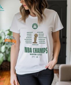 Boston Celtics Youth 2024 NBA Finals Champions Celebration Roster T Shirt
