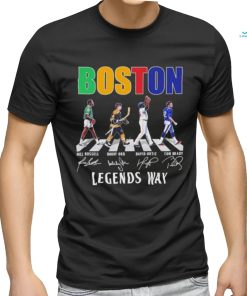 Boston Legends way Abbey Road Bill Russell Bobby Orr David Ortiz shirt