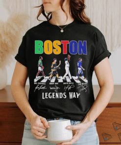 Boston Legends way Abbey Road Bill Russell Bobby Orr David Ortiz shirt
